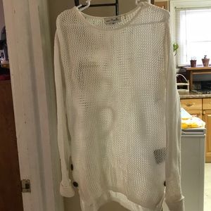White holy sweater